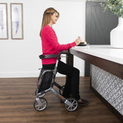 Trust Care Let’s Shop Folding Rollator with XL Shopper Bag & Seat - Senior.com Rollators