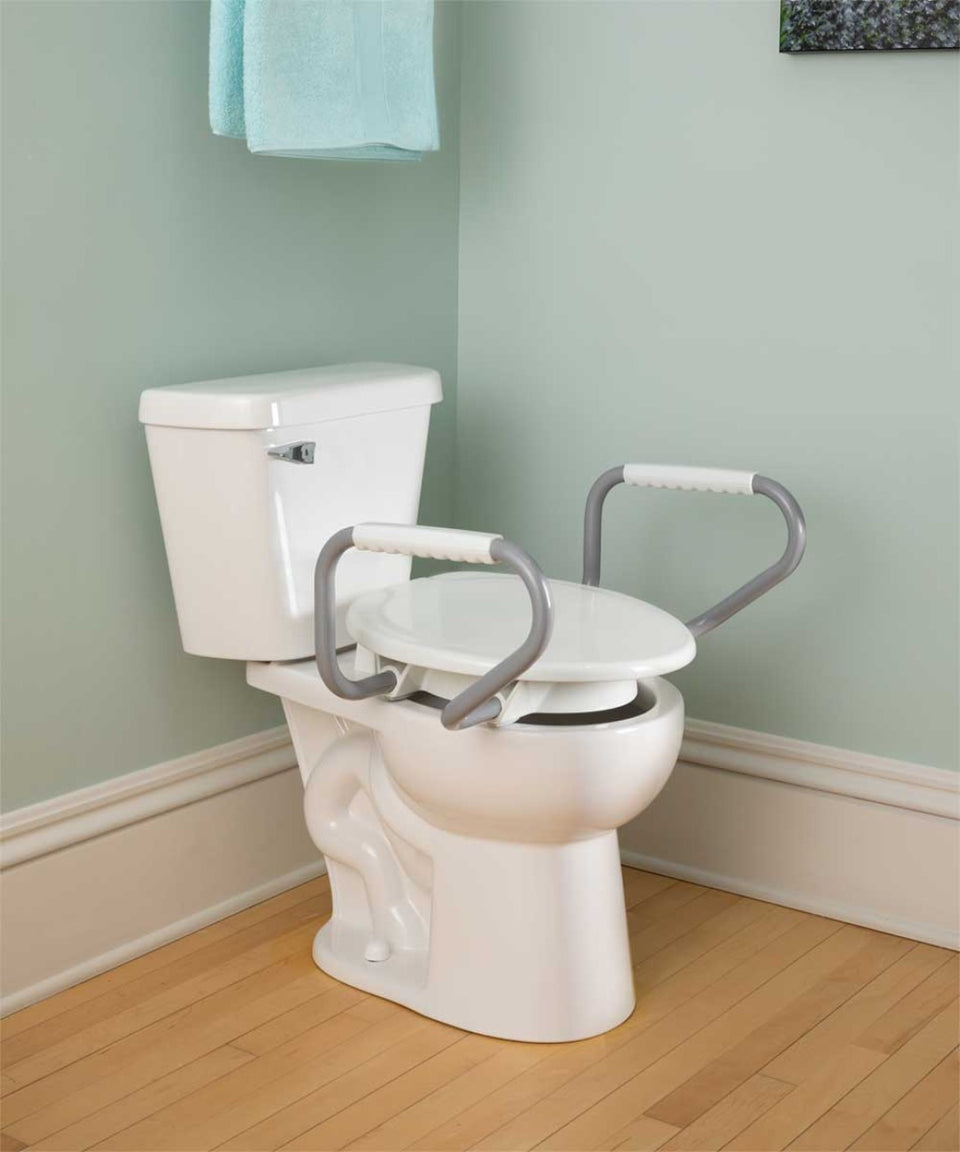 Bemis Clean Shield Elevated Toilet Seat with Support Arms
