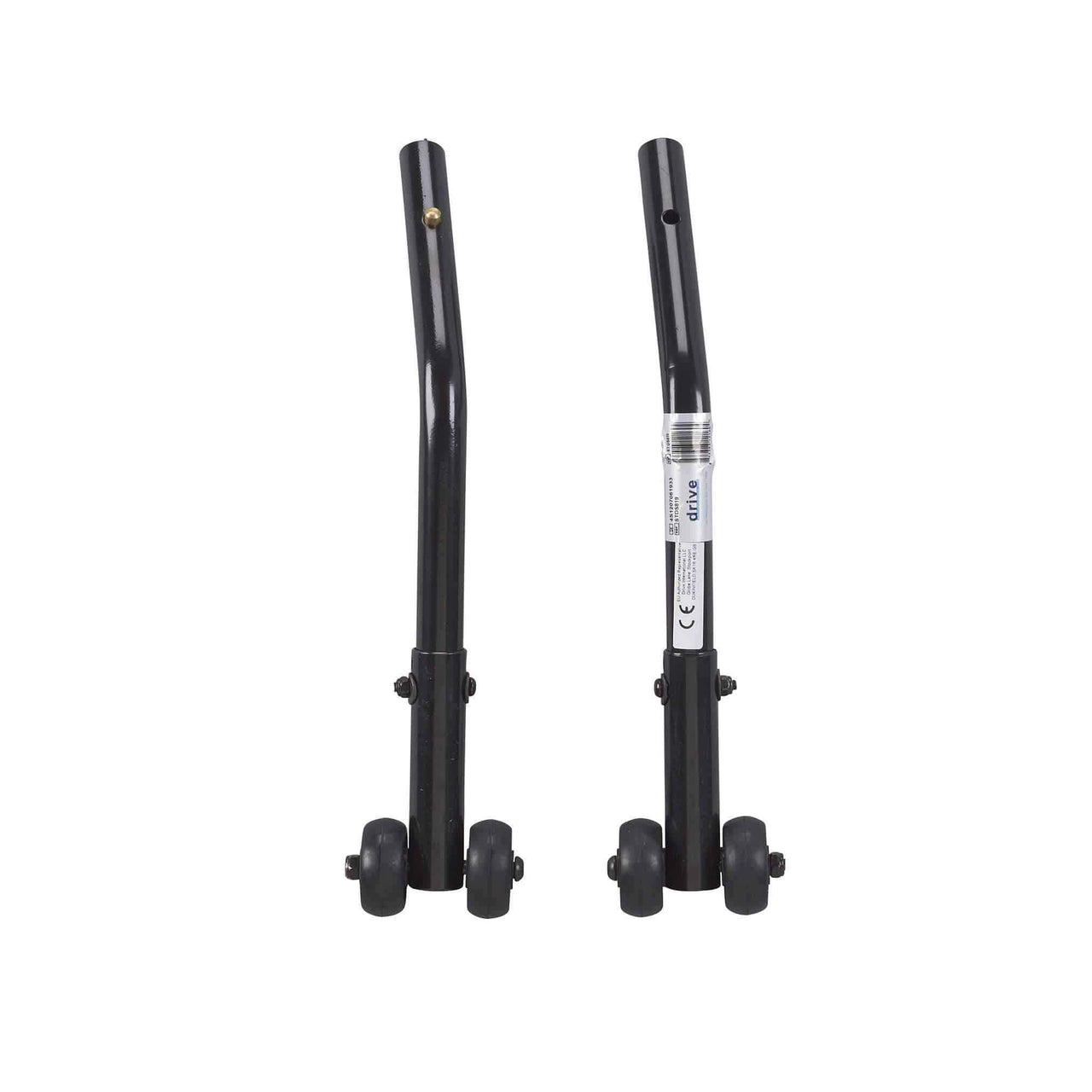 Drive Medical Cruiser III Anti Tippers with Wheels 1 Pair - Senior.com Wheelchair Parts & Accessories