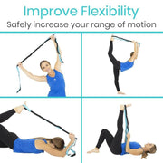 Vive Health Stretch Strap with Carrying Bag and Stretching Booklet - Senior.com Stretching Equipment