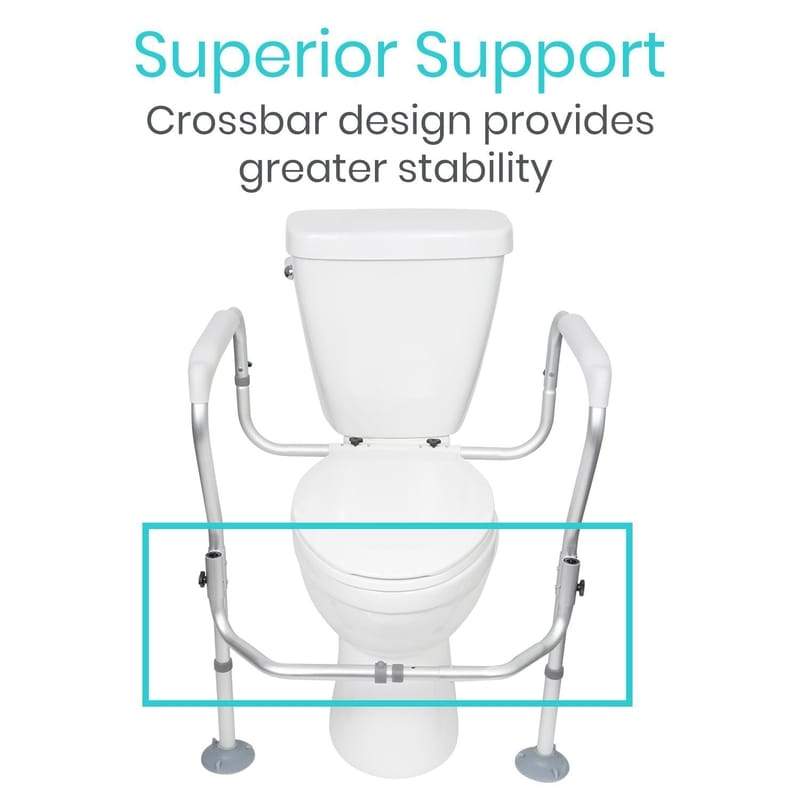 Vive Health Toilet Safety Frame with Suction Cup Legs - Senior.com Toilet Safety Frames