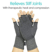 Vive Health Arthritis and Carpal Tunnel Gloves with Grips - Open Finger - Pair - Senior.com Arthritis Gloves
