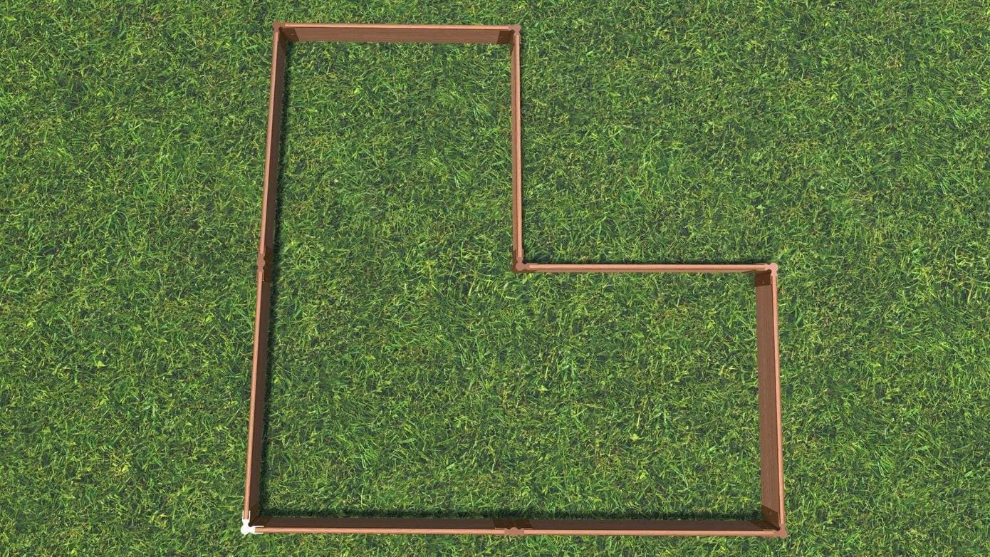 Frame-It-All ArrowheadStraight Corner Raised Garden Beds - 8' x 8' - Senior.com Raised Gardens