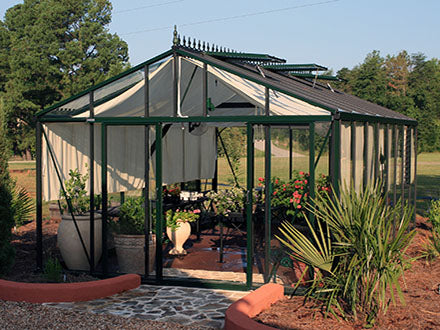 Exaco Royal Victorian VI 46 XL Greenhouse  - 12'7" x 19'11" x 9'2" high - Senior.com Greenhouses