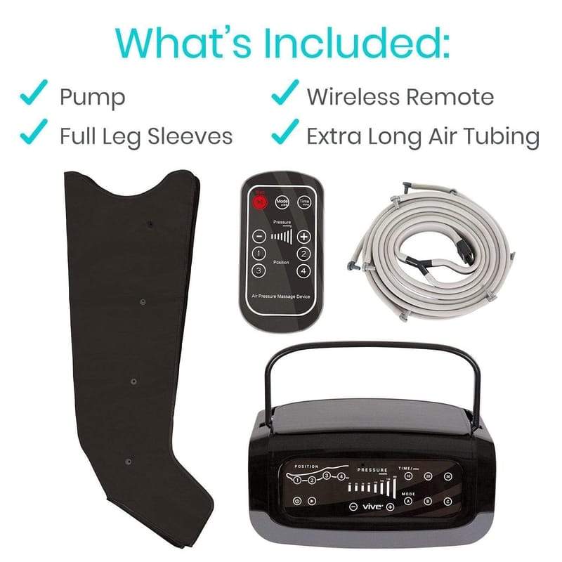 Vive Health Leg Compression Therapy System with Wireless Remote