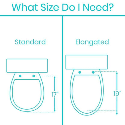 Vive Health Toilet Seat Riser with Arms - 3.5 Inch Riser - Senior.com Toilet Seat Risers