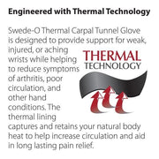 Core Products Swede-O Thermal Carpal Tunnel Glove - Senior.com Gloves